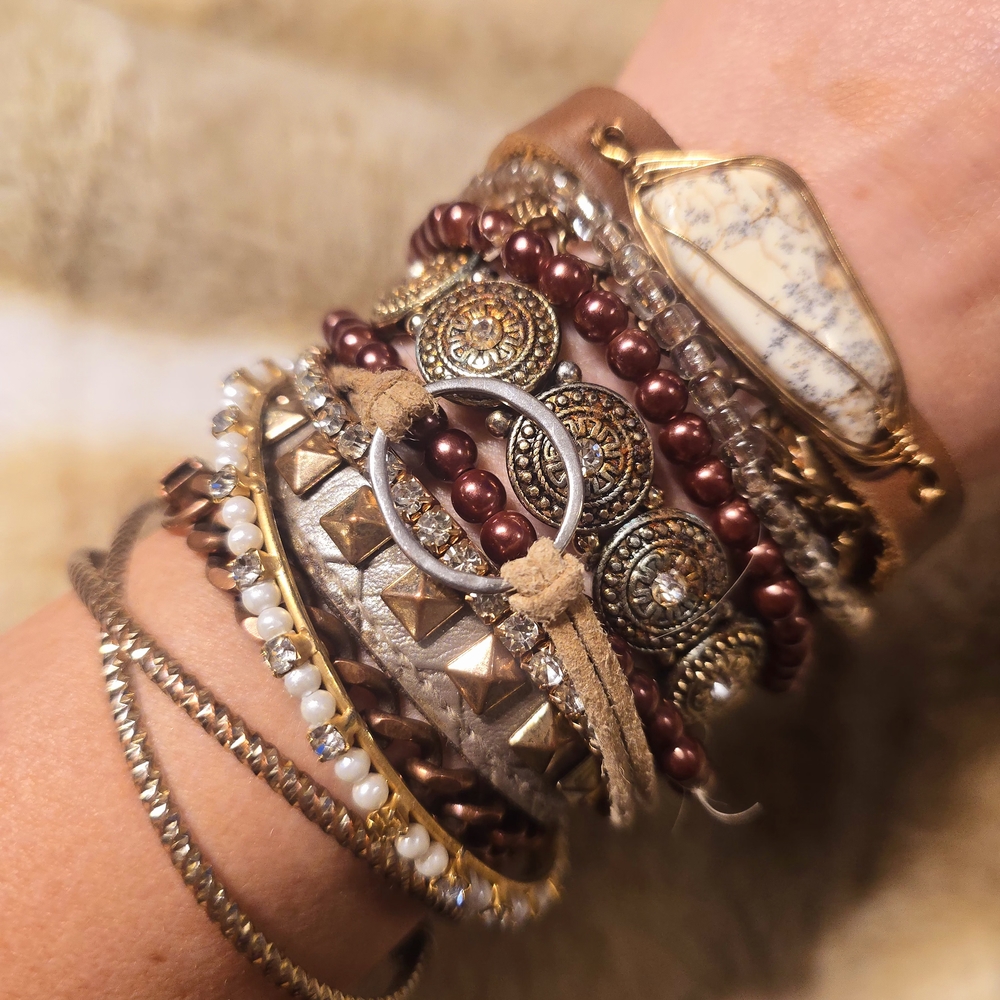 Bohemian Multi-Layered Bracelet Set